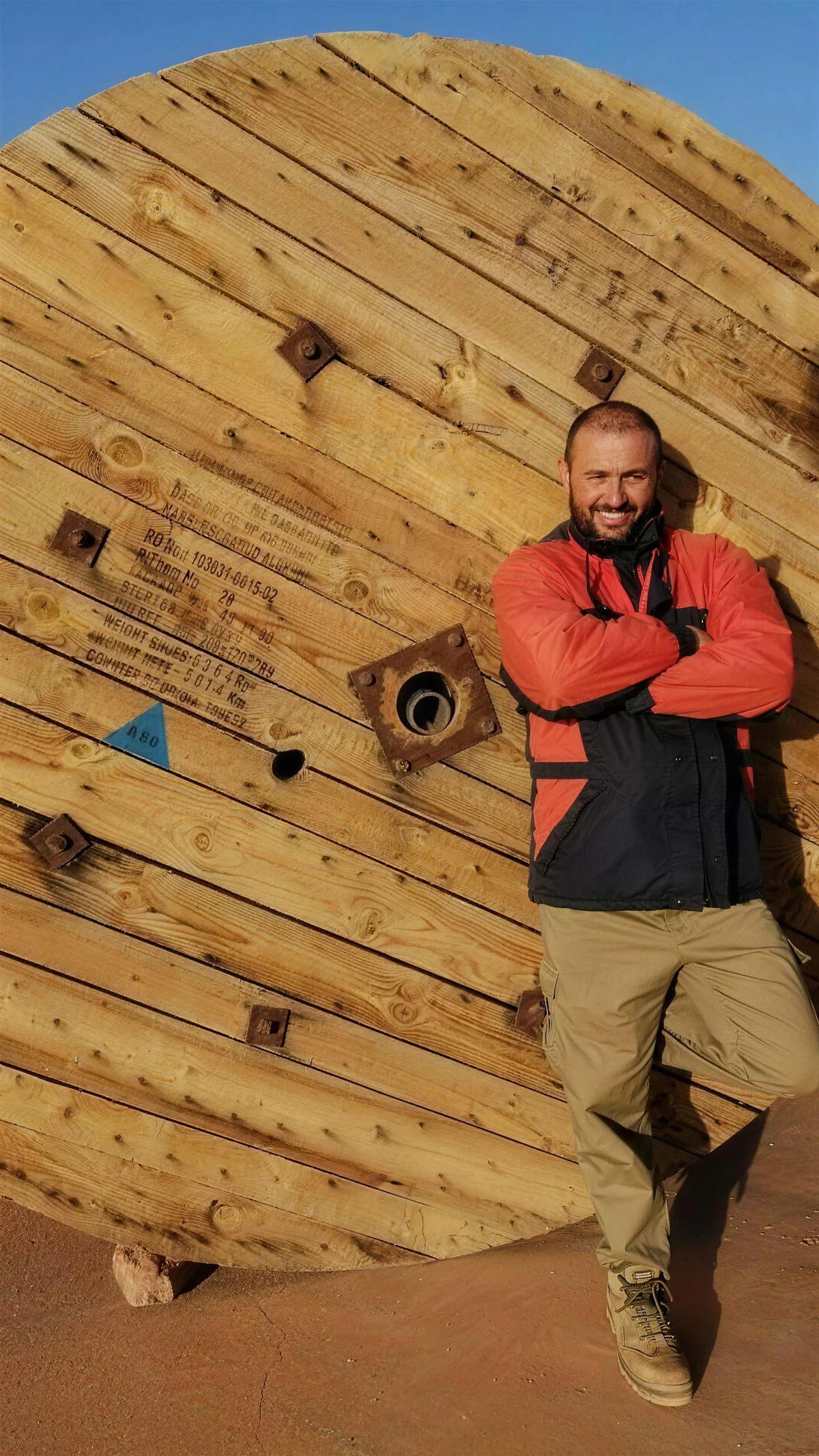 Fares Bouabba, fondateur et gérant, sur chantier